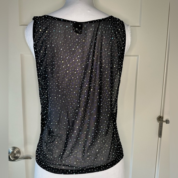 CalExotics Sheer Black Rhinestone Mesh Tank‎ | Festival Rave Club - Picture 4 of 7